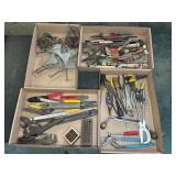PLIERS, CLAMPS, LETTER PUNCHES, MISC