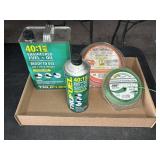 40:1 FUEL MIXTURE - 3/4 FULL & TRIMMER STRING