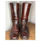 PAIR OF DINGO SQUARE-TOE LEATHER BOOTS, SZ 10.5