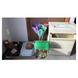 DESK LAMP, OFFICE EQUIPMENT, SHREDDER, LIGHT