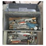 PLASTIC TOOL BOX W/ PLUMBING & WOOD WORKING