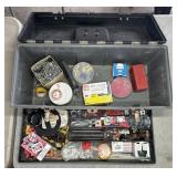 TOOL BOX W/ ELECTRICAL SUPPLIES
