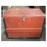 FLAT TOP TRUNK, METAL CLAD INT., 29"X19"X26"