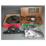 STARRETT COMBO PROTRACTOR,  LATHE BITS,