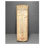 GENESEE LUMBER METAL THERMOMETER