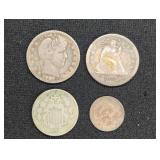 BARBER & SEATED SILVER DOLLARS