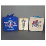 (2) SUPERBOWL SEAT CUSHIONS & THE PROS BOOK