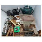 GARDEN TOOLS, BIRD FEEDERS, LANTERN