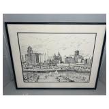FRAMED PRINT - " BUFFALO, NY ON LAKE ERIE"
