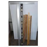 YARDSTICKS, LEVEL AND T SQUARE