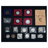 (18) VARIOUS MEDALS AND TOKENS