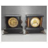 (2) ANTIQUE MANTLE CLOCKS