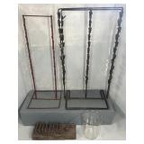 ASSORTED PUNCHES, PYREX GLASS CONTAINER