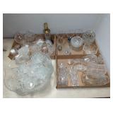 PRESSED & CUT GLASS ASSORTMENT