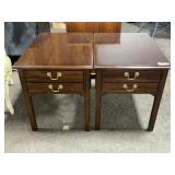 STICKLEY MATCHING END TABLES