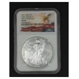 2021 SILVER EAGLE $1, NGC MS-69