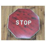 HANDMADE WOOD STOP SIGN, ~24"X24"