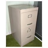 2-DRAWER METAL FILING CABINET, 15"X18"X30"