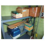FISHING POLES W/ TACKLE BOXES & ACCESSORIES