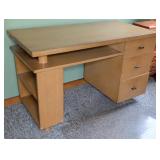 MCM BLONDE OFFICE DESK, 48"X24"X30"