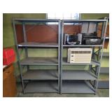 (2) 5-TIER METAL SHELVING RACKS
