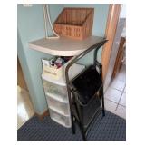 2-STEP LADDER, 3-DRAWER OFFICE SUPPLIES CABINET