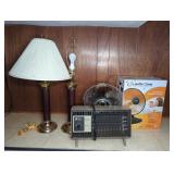 (2) HEATERS, FAN, (2) TABLE LAMPS