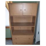 OFFICE BOOKSHELF CABINET, 30"X16"X60"