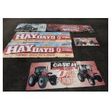(6) LARGE CASE IH DEALERSHIP PROMO BANNERS