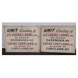 (2) J.C. LUCAS & SONS DEALERSHIP SIGNS, 28'X22'