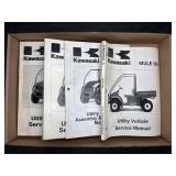 (4) KAWASAKI MULE 500/610 SERVICE MANUALS