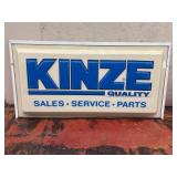 Kinze Quality Advertising Sign, 50"x26"