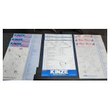 (9) KINZE PLANTER DIAGRAM POSTERS, 18'X23'