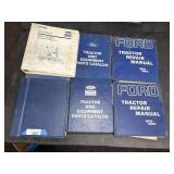 (10+) NEW HOLLAND/FORD PARTS CATALOGS, W/ MANUAL