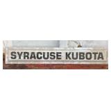 Syracuse Kubota Dealer Sign, 6