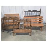 CHILD OR DOLL BENCHES (5)