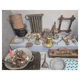 PRIMITIVE METAL AND WOOD DECOR