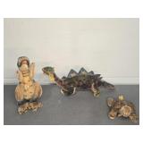 STEIFF DINOSAURS (2) & TURTLE