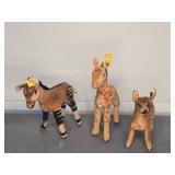 STEIFF ZEBRA, GIRAFFE & DEER
