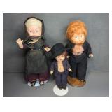 VINTAGE AMISH BOY AND GIRL DOLLS