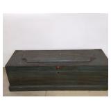 PRIMITIVE WOODEN STORAGE CHEST