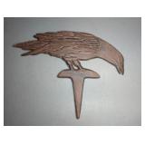 CAST IRON CROW GARDEN STAKE