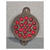 ANTIQUE TRUCK REFLECTOR RED GLASS BALLS