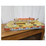 J CHEIN TIN LITHO WIND-UP "PLAYLAND WHIP" TOY