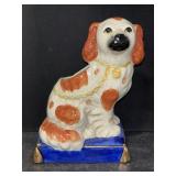 VINTAGE FITZ & FLOYD "STAFFORDSHIRE" STYLE SPANIEL