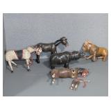 ANTIQUE SCHOENHUT WOODEN CIRCUS ANIMALS