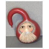 HAND PAINTED SANTA GOURD