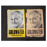2 "GOLDWATER FOR PRESIDENT" POSTERS