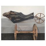 ANTIQUE FOLK ART STYLE WAGON