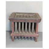 PRIMITIVE TIN CANDLE MOLD WOOD FRAME